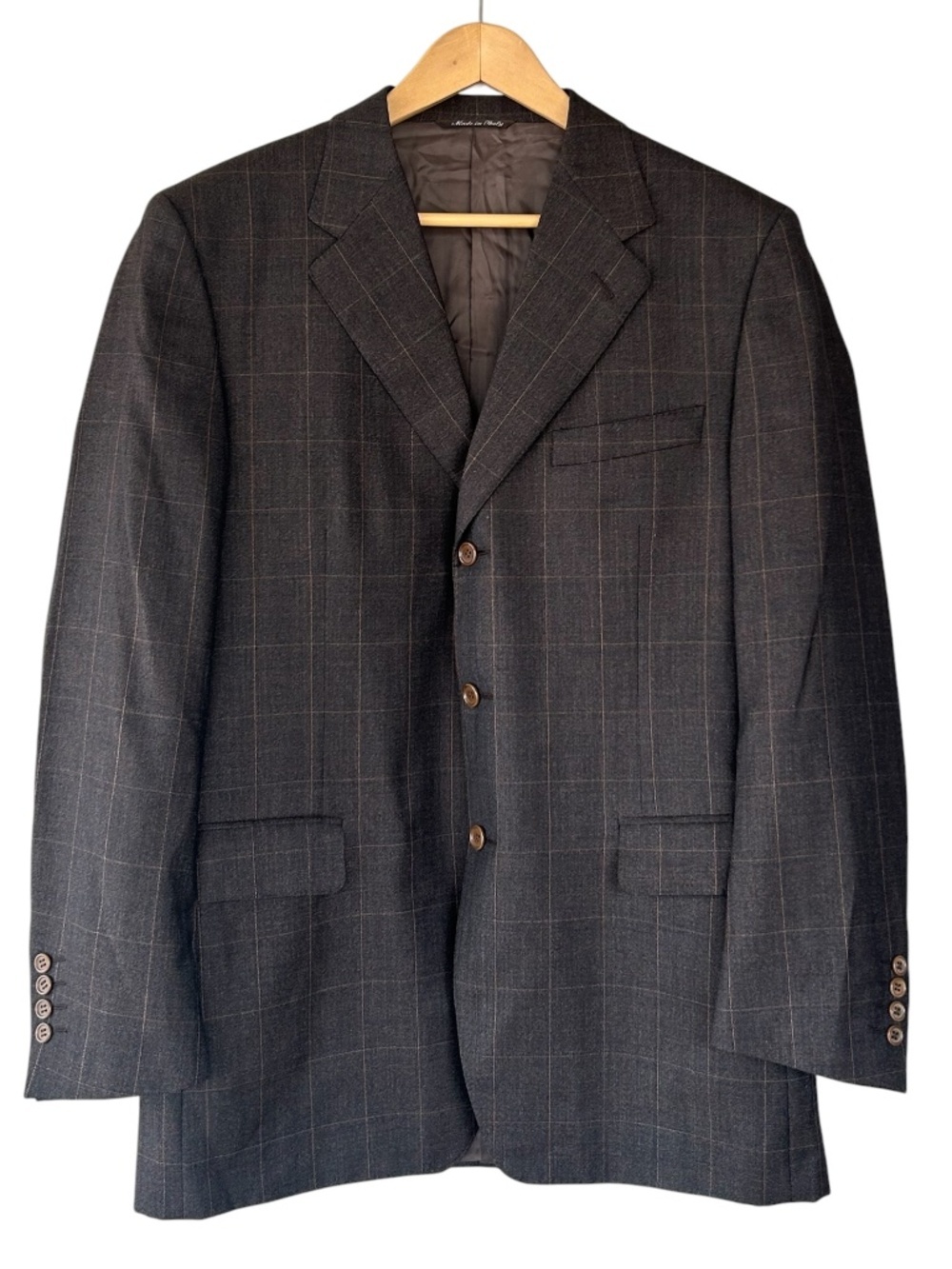 CANALI Brown Wool Blazer Style/Model A 13320 Size EU 52 R US 42 100% Wool EUC